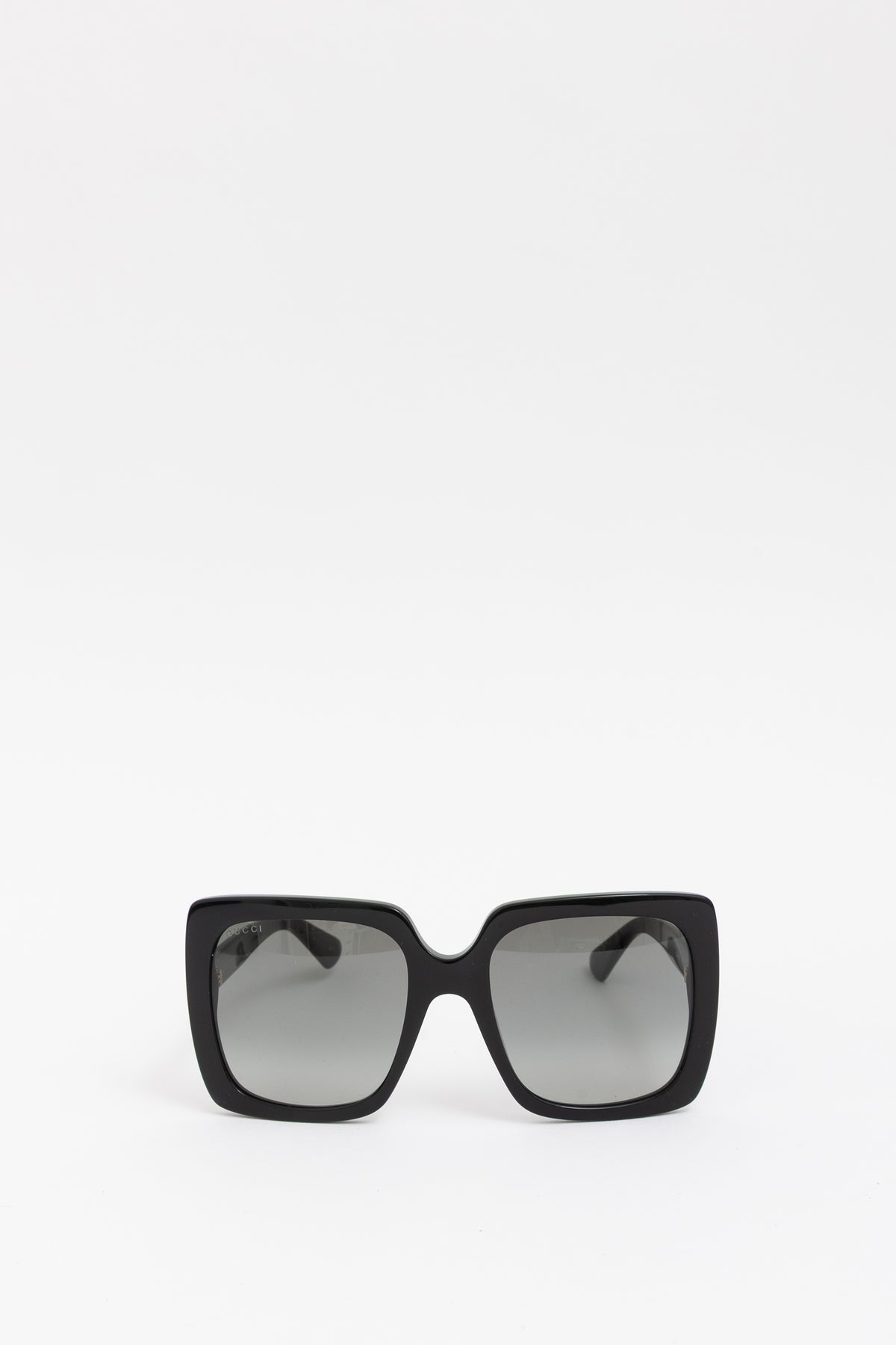 Oversized Crystal Logo Sunglasses