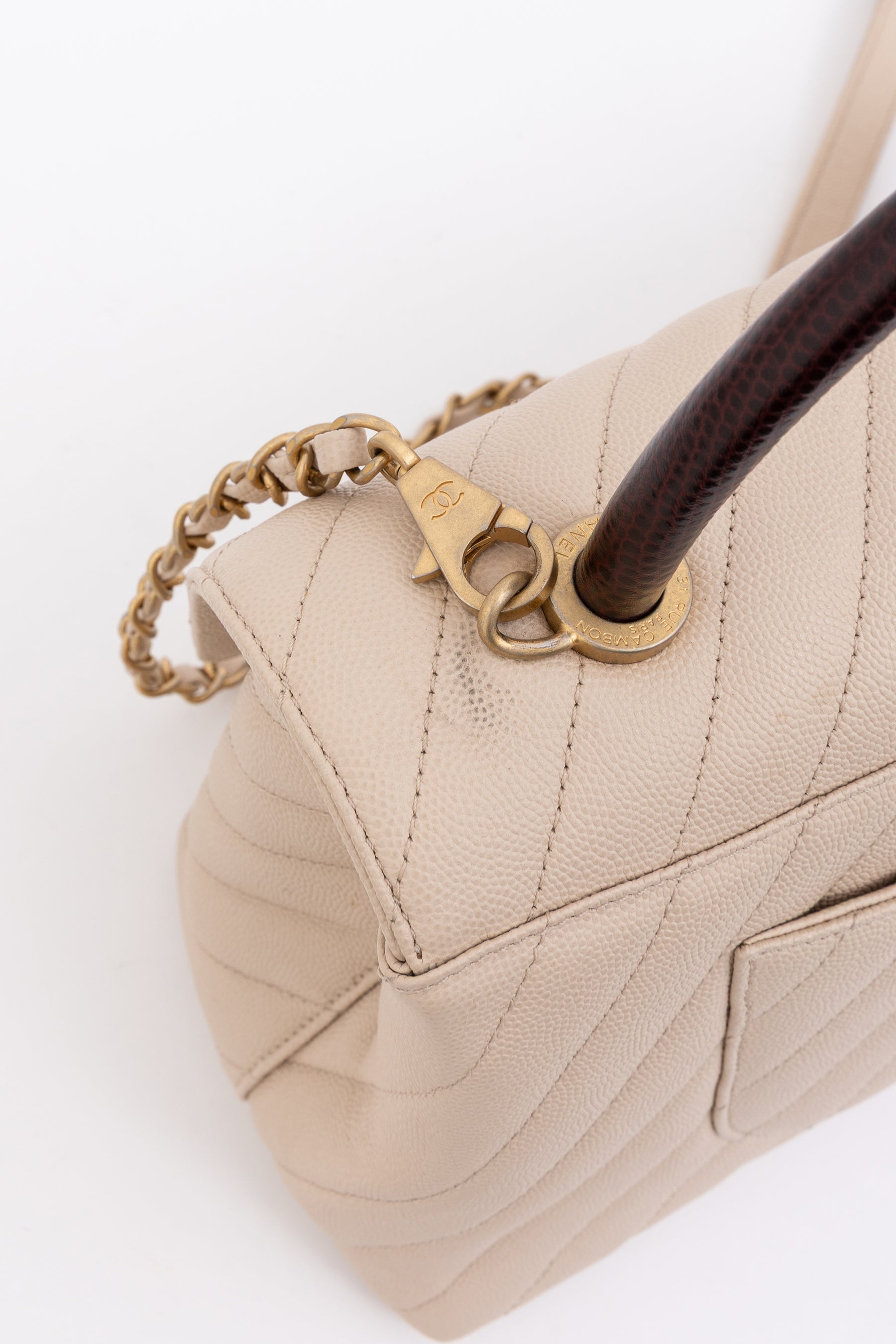 Coco Top Handle Flap Bag