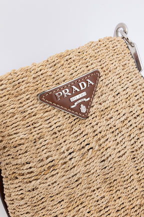 Braided Raffia Bucket Bag