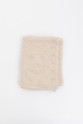 Cable-Knit Sock Slipper and Blanket Set