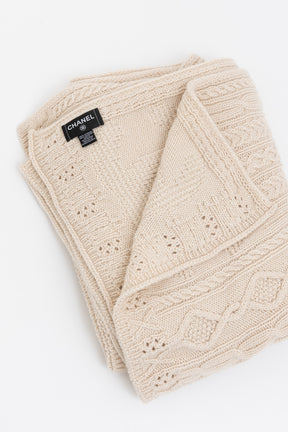 Cable-Knit Sock Slipper and Blanket Set
