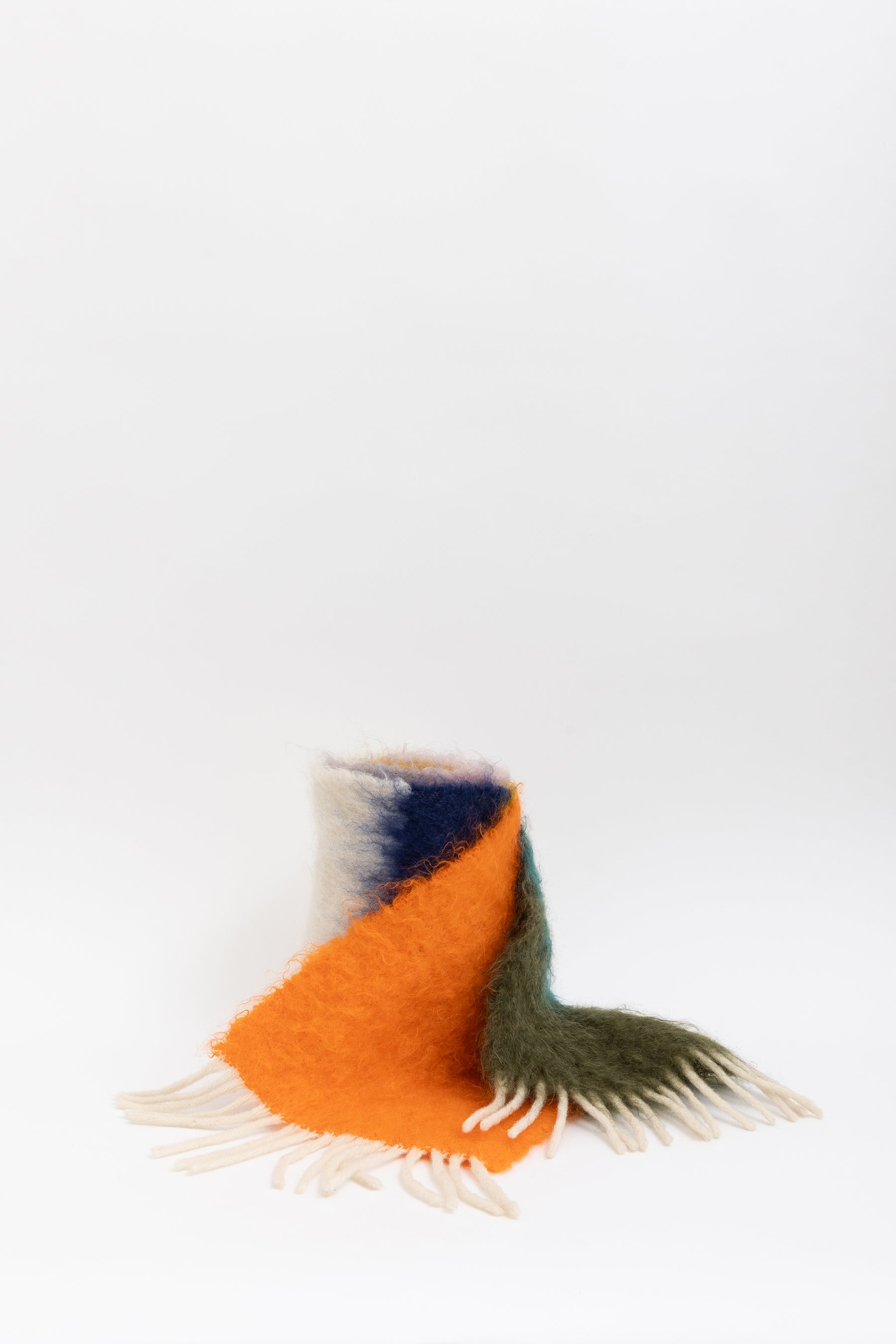 Fringed Mohair Scarf