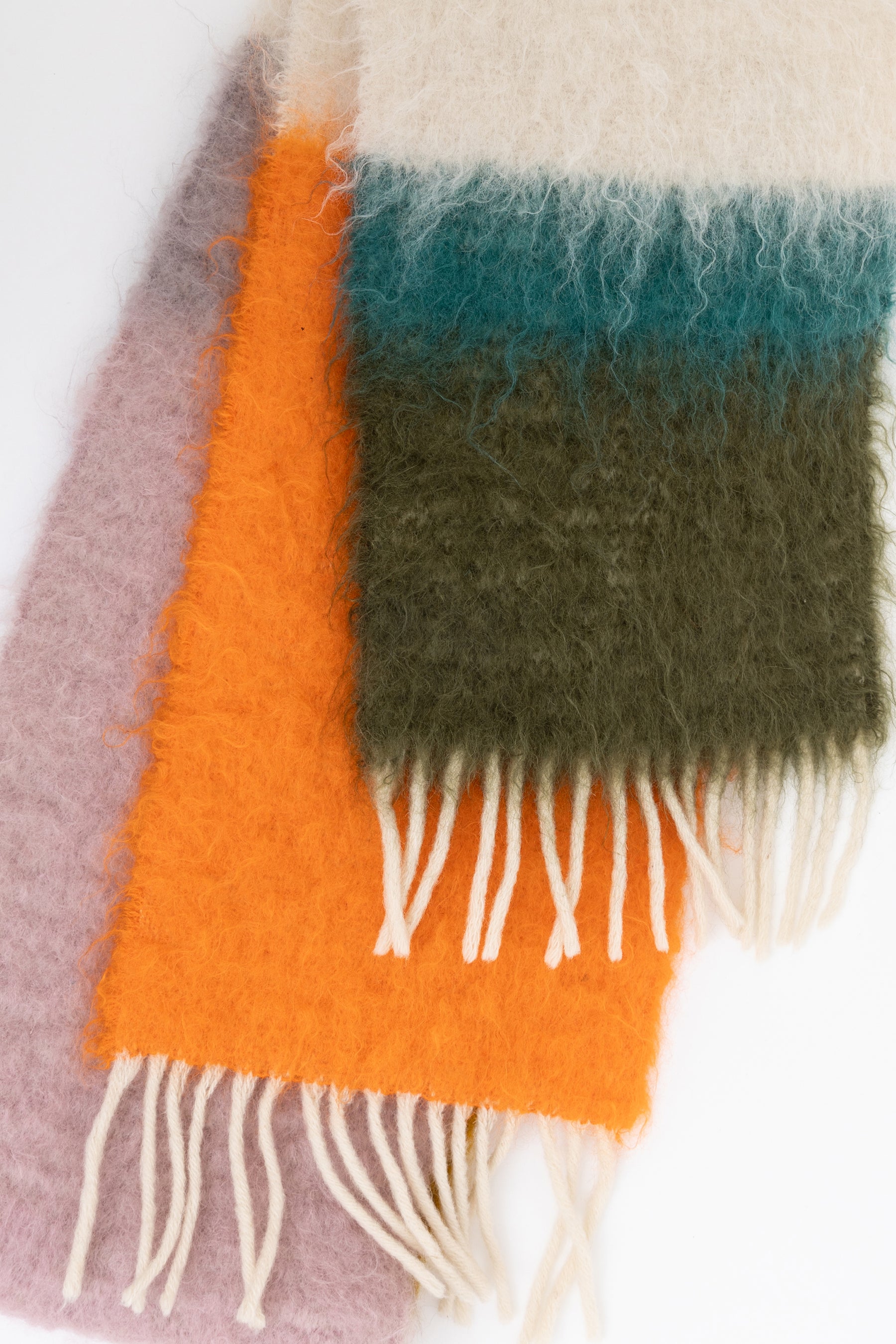 Fringed Mohair Scarf