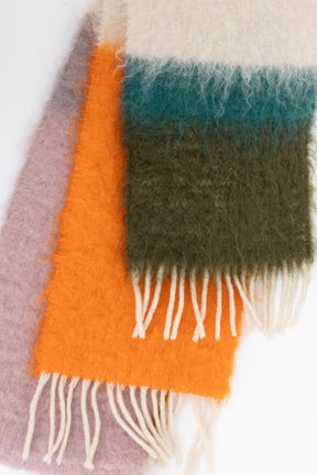 Fringed Mohair Scarf