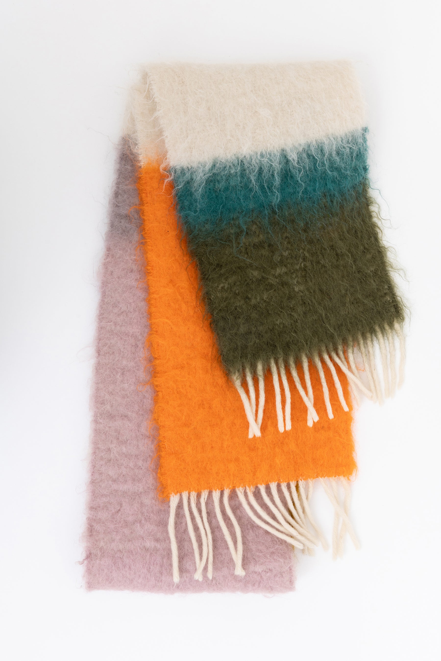 Fringed Mohair Scarf