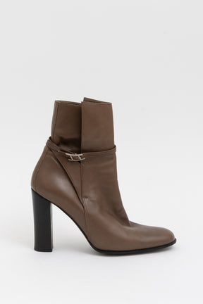 H Buckle Ankle Boots