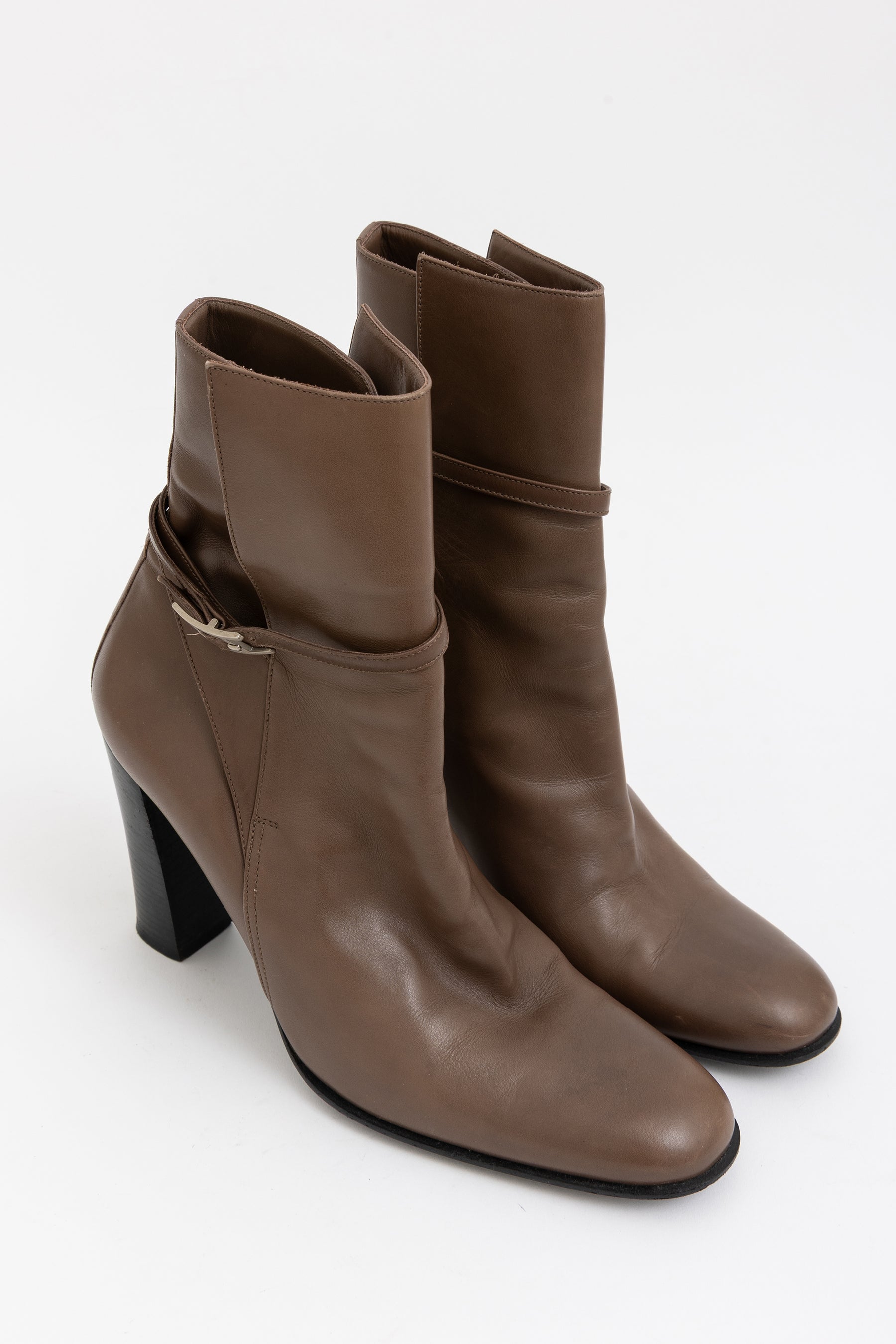 H Buckle Ankle Boots