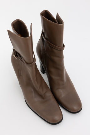 H Buckle Ankle Boots