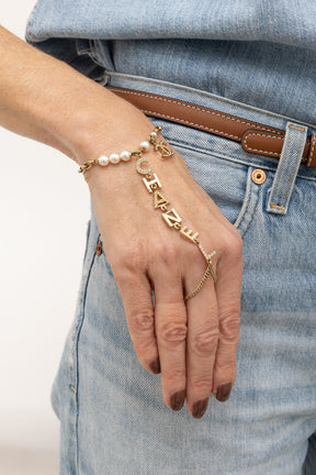 Logo Hand Chain Bracelet