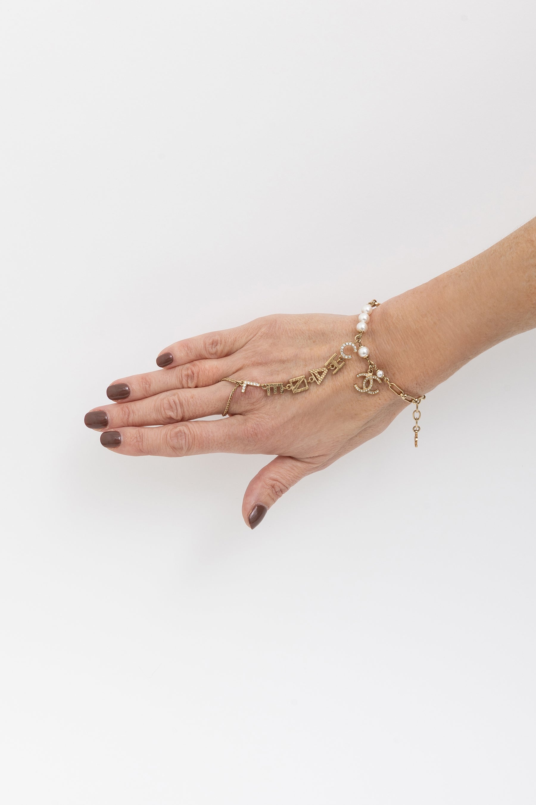 Logo Hand Chain Bracelet