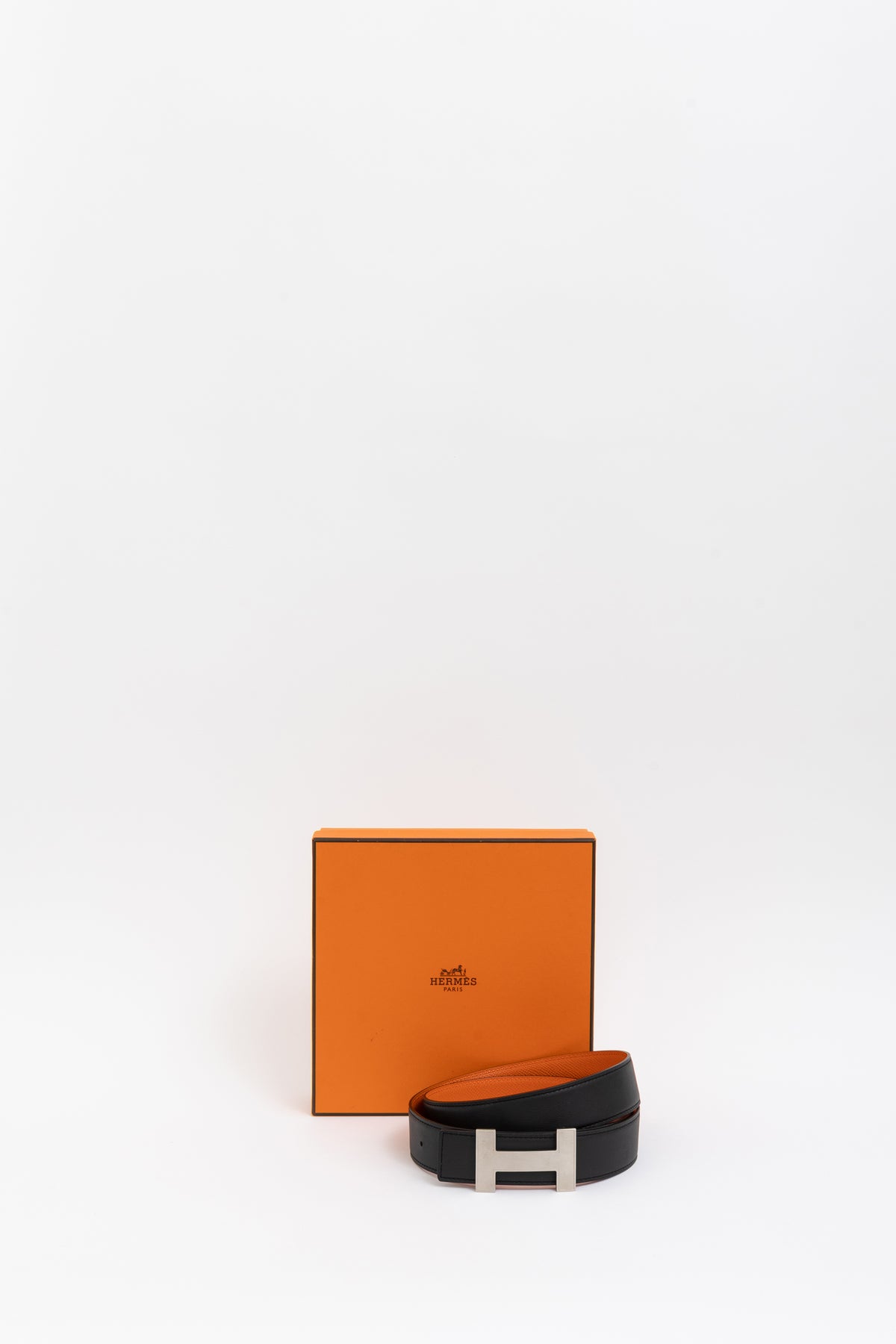Reversible Brushed H Buckle Belt