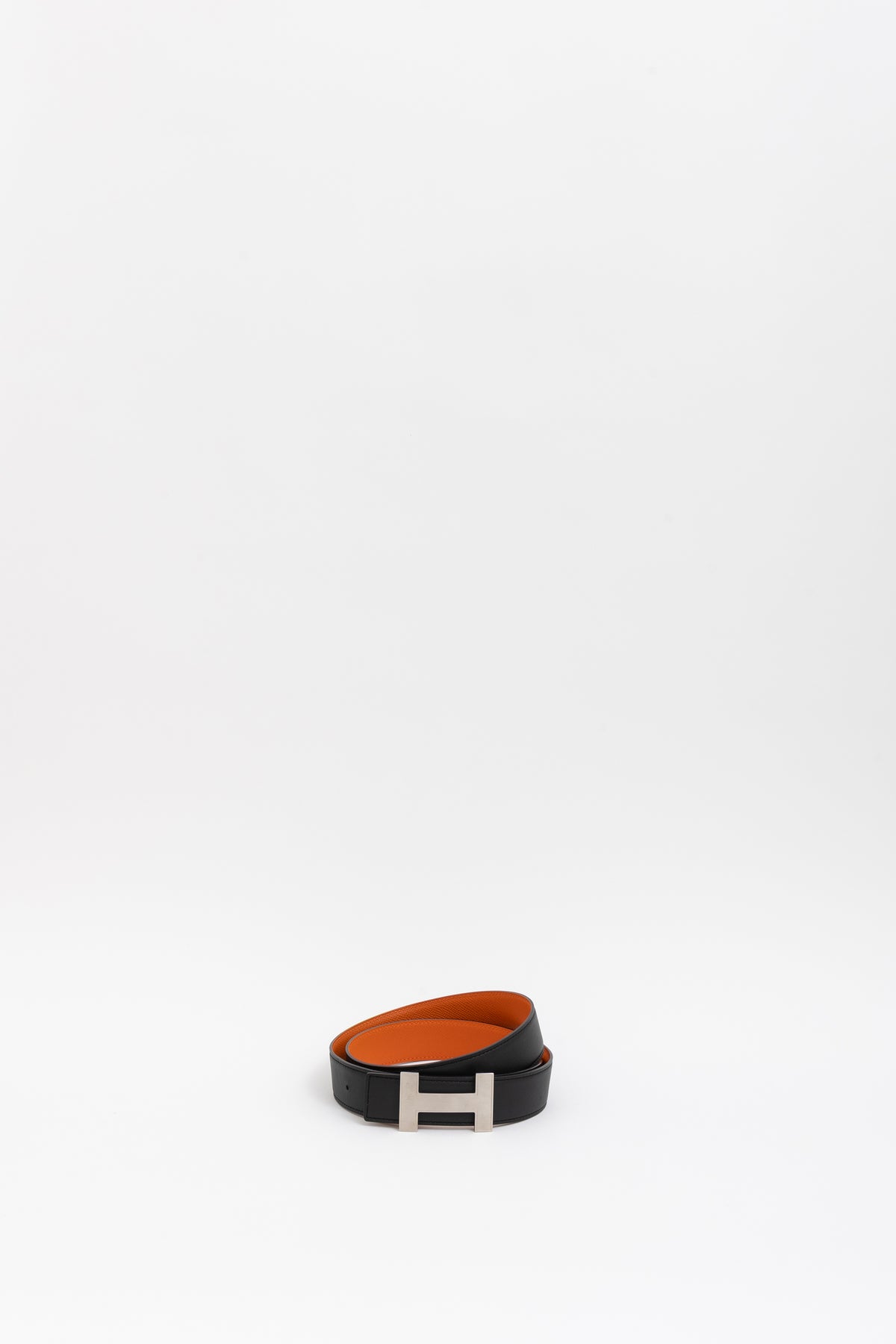 Reversible Brushed H Buckle Belt