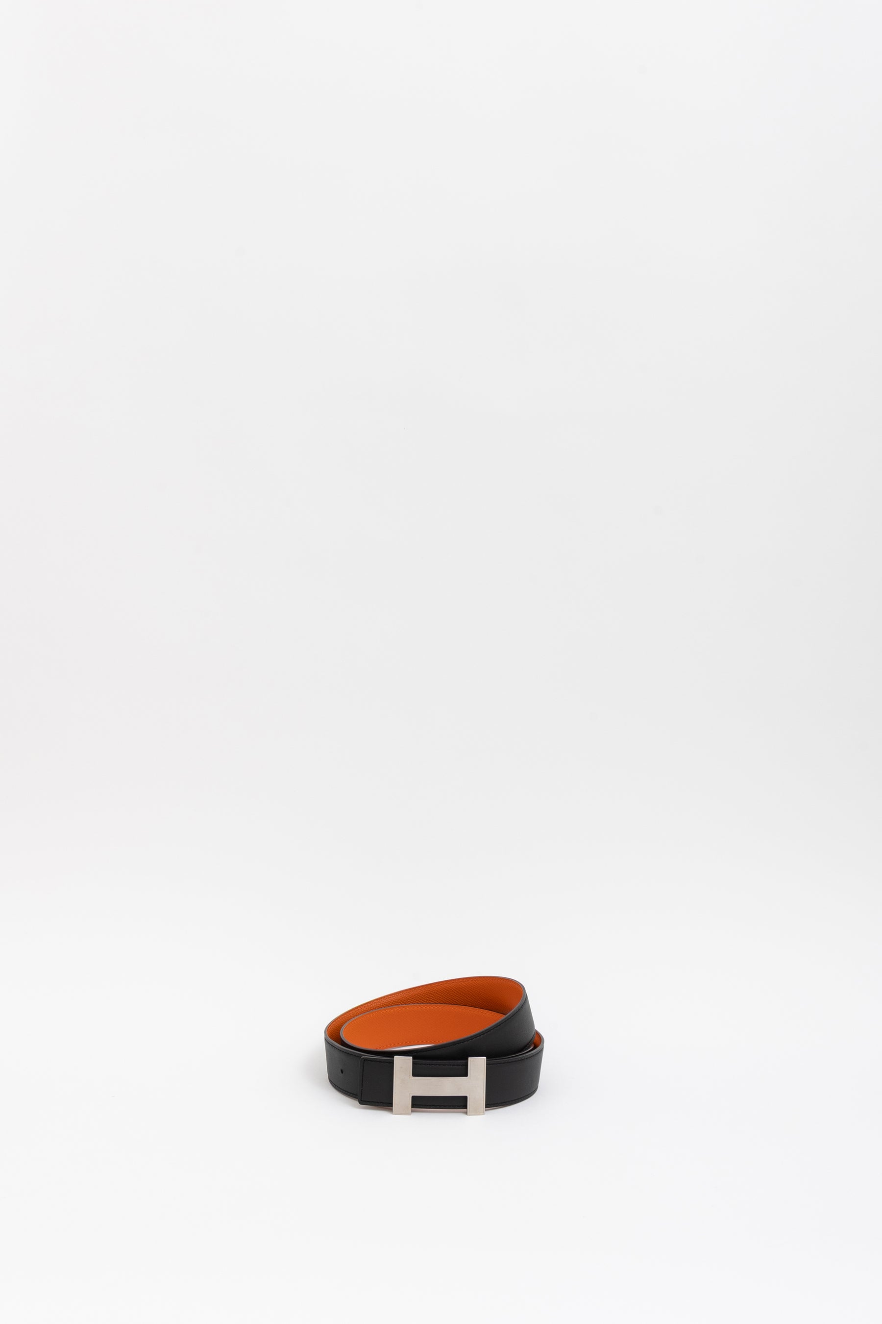 Reversible Brushed H Buckle Belt