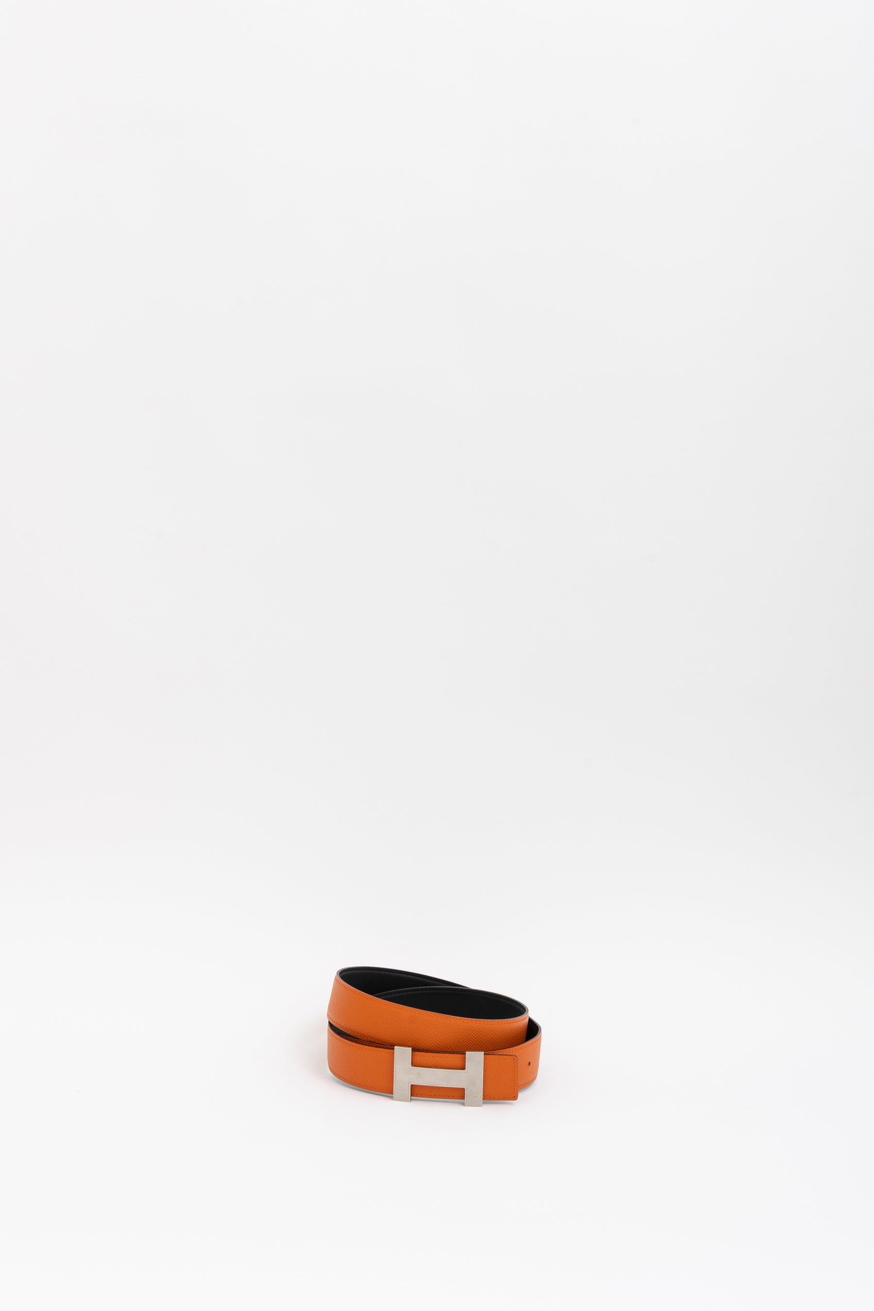 Reversible Brushed H Buckle Belt