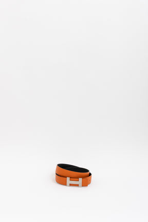 Reversible Brushed H Buckle Belt