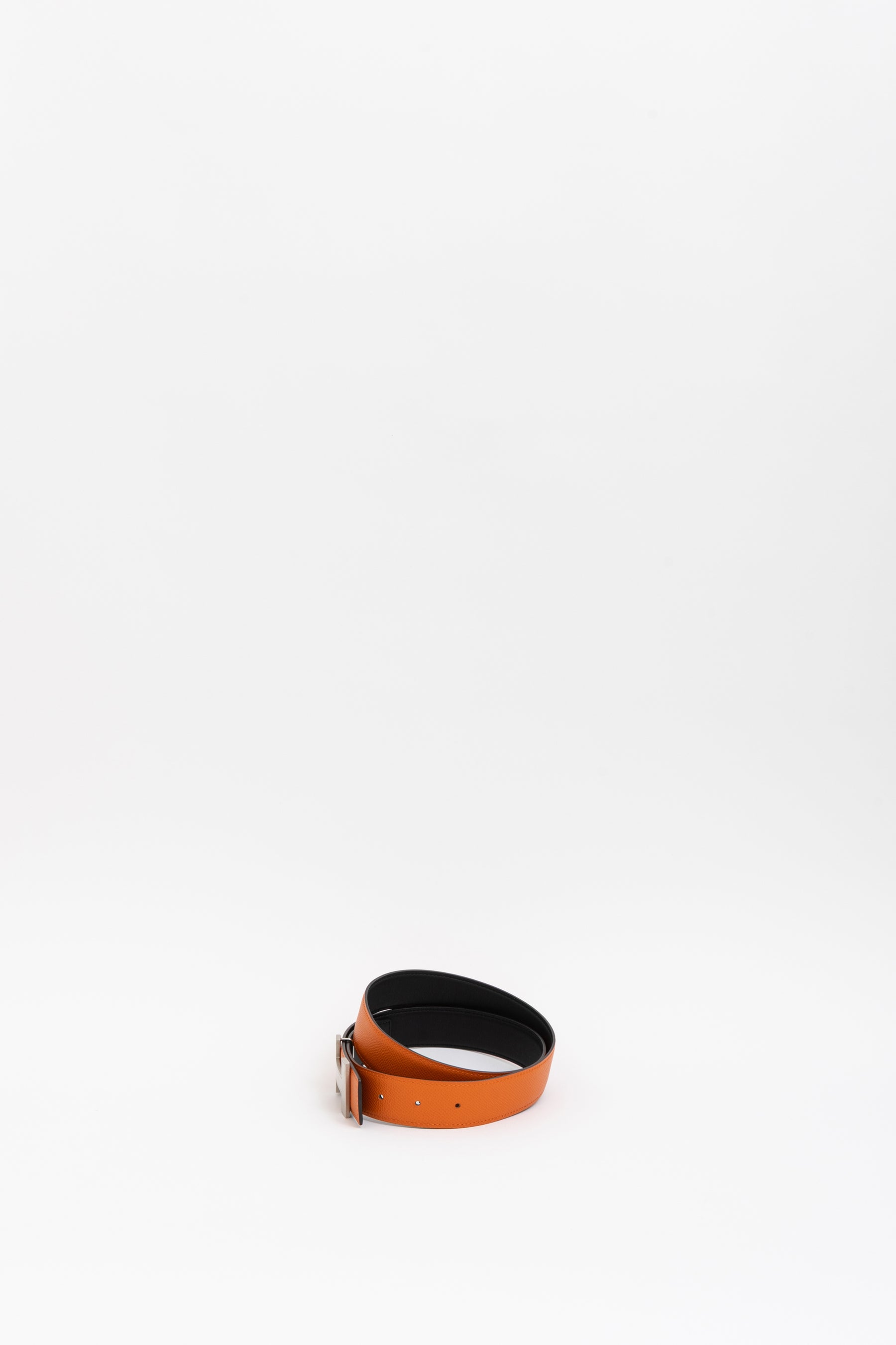 Reversible Brushed H Buckle Belt