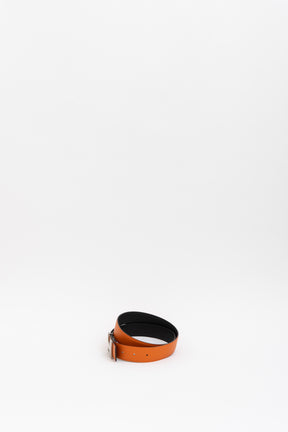 Reversible Brushed H Buckle Belt