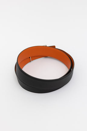 Reversible Brushed H Buckle Belt