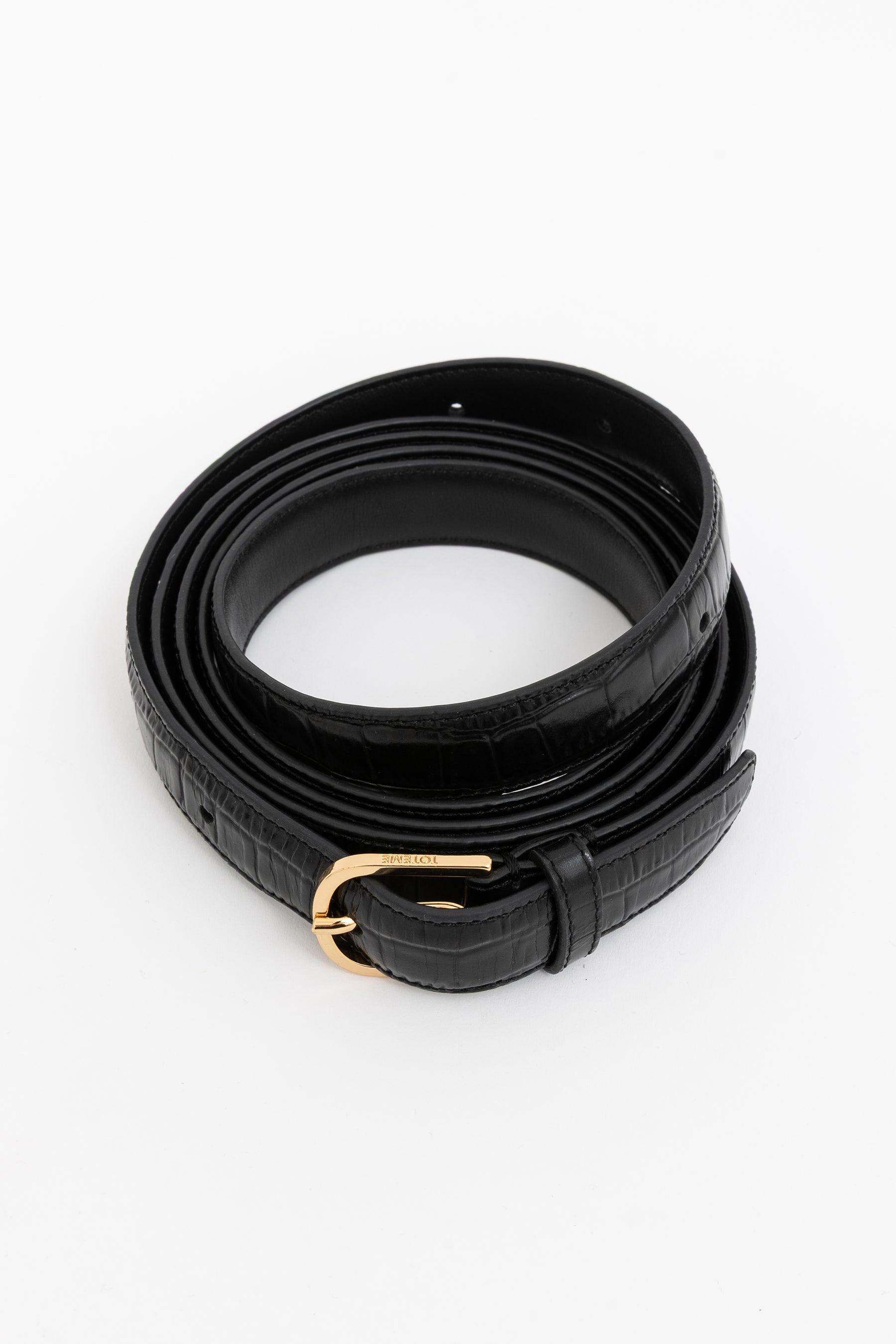Croc Effect Belt
