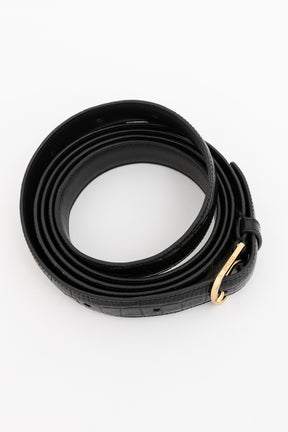 Croc Effect Belt