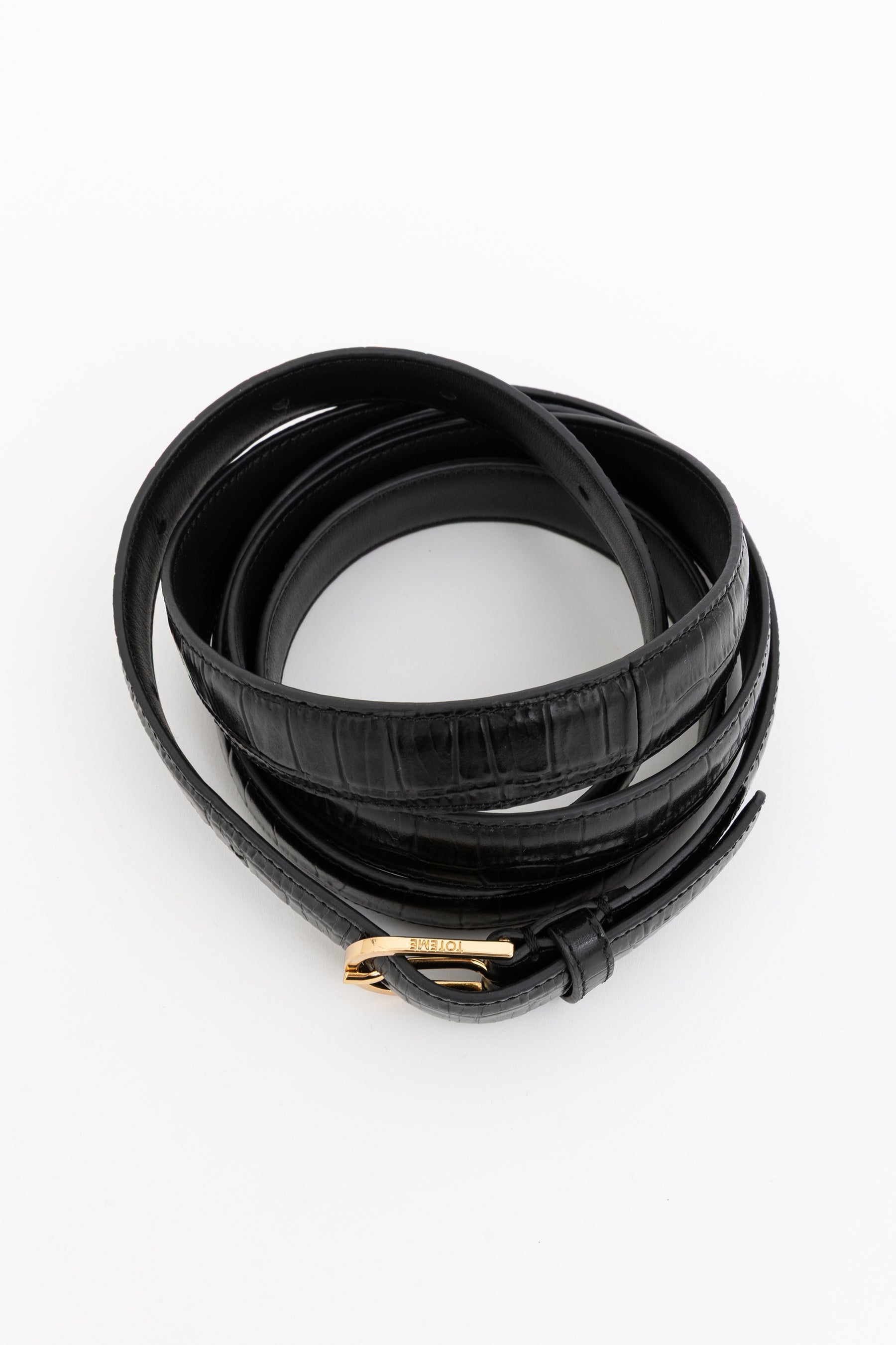 Croc Effect Belt