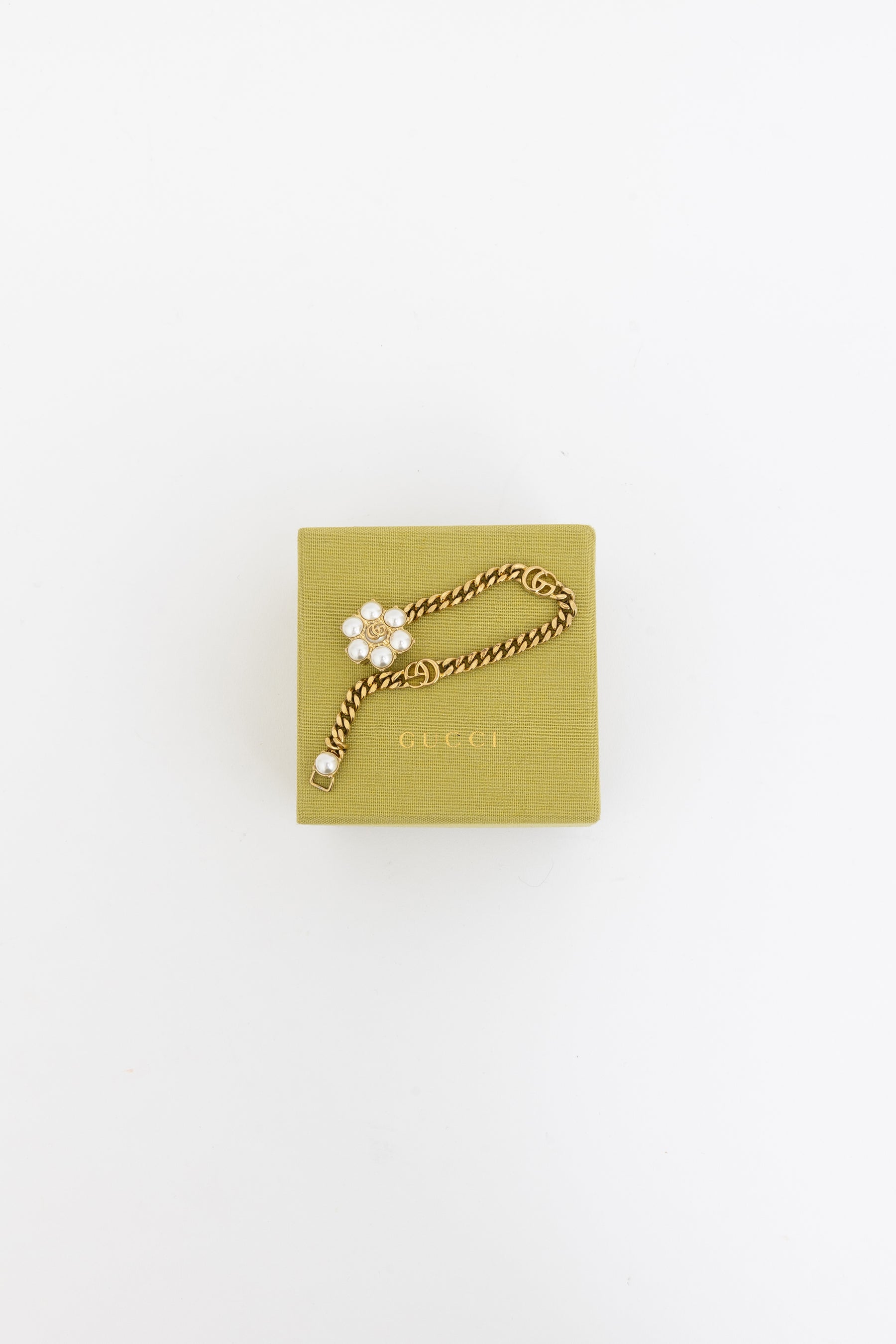 Pearl Double G Bracelet