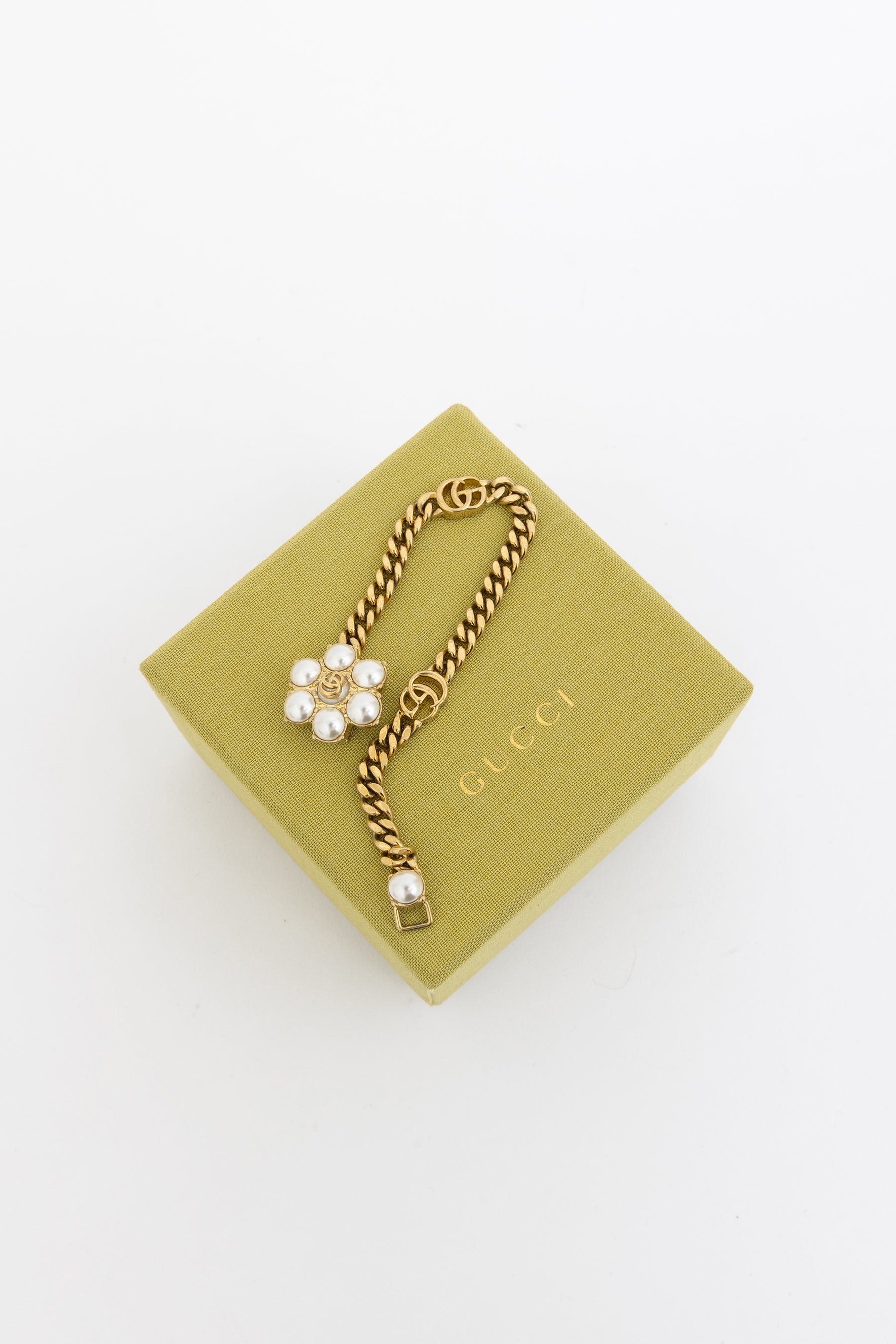 Pearl Double G Bracelet