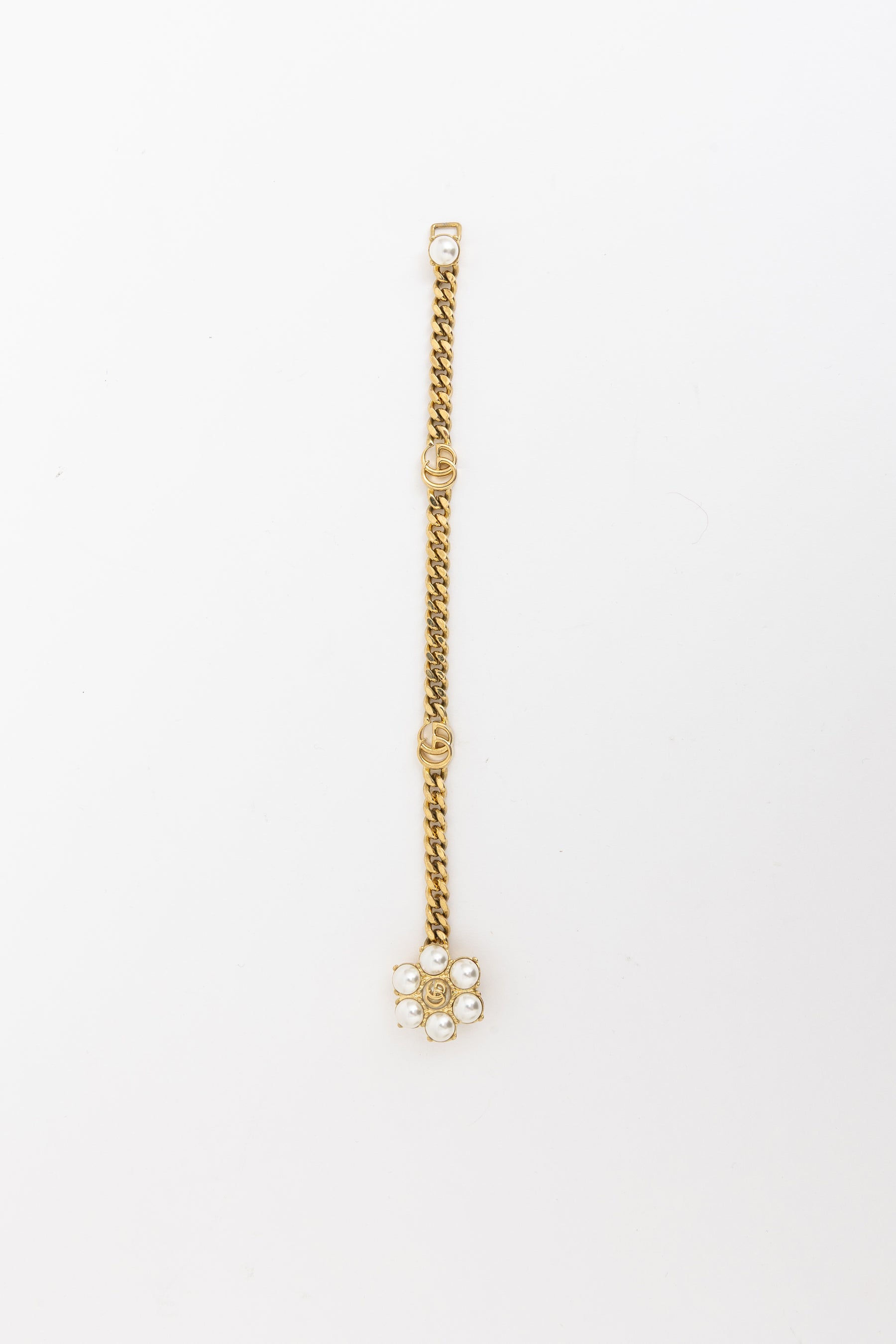 Pearl Double G Bracelet