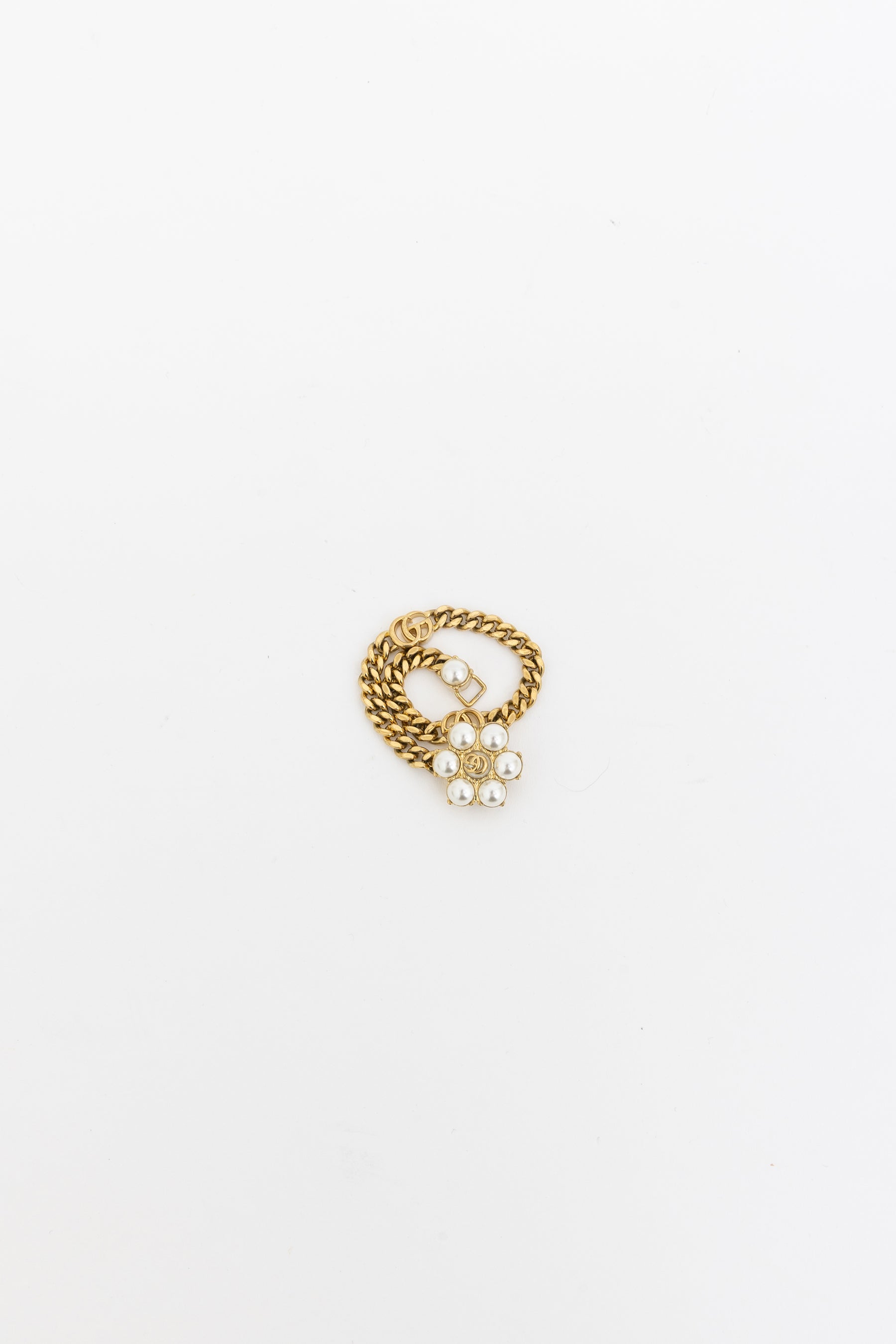 Pearl Double G Bracelet
