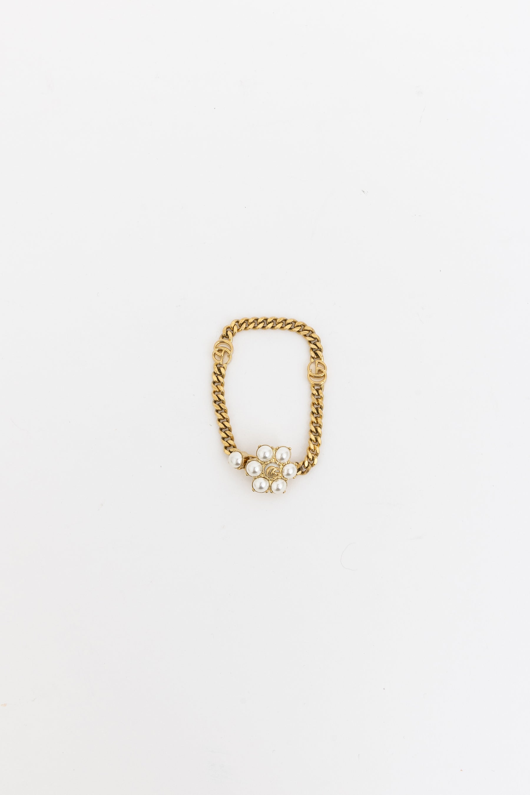 Pearl Double G Bracelet