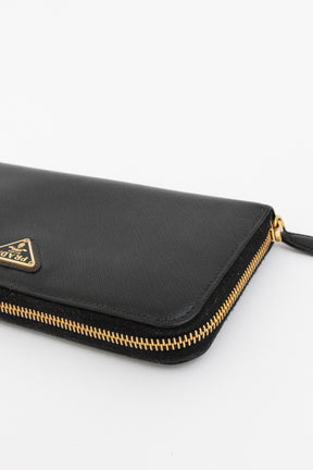 Saffiano Zip Around Wallet