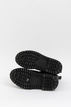 V Logo Lace Up Boots