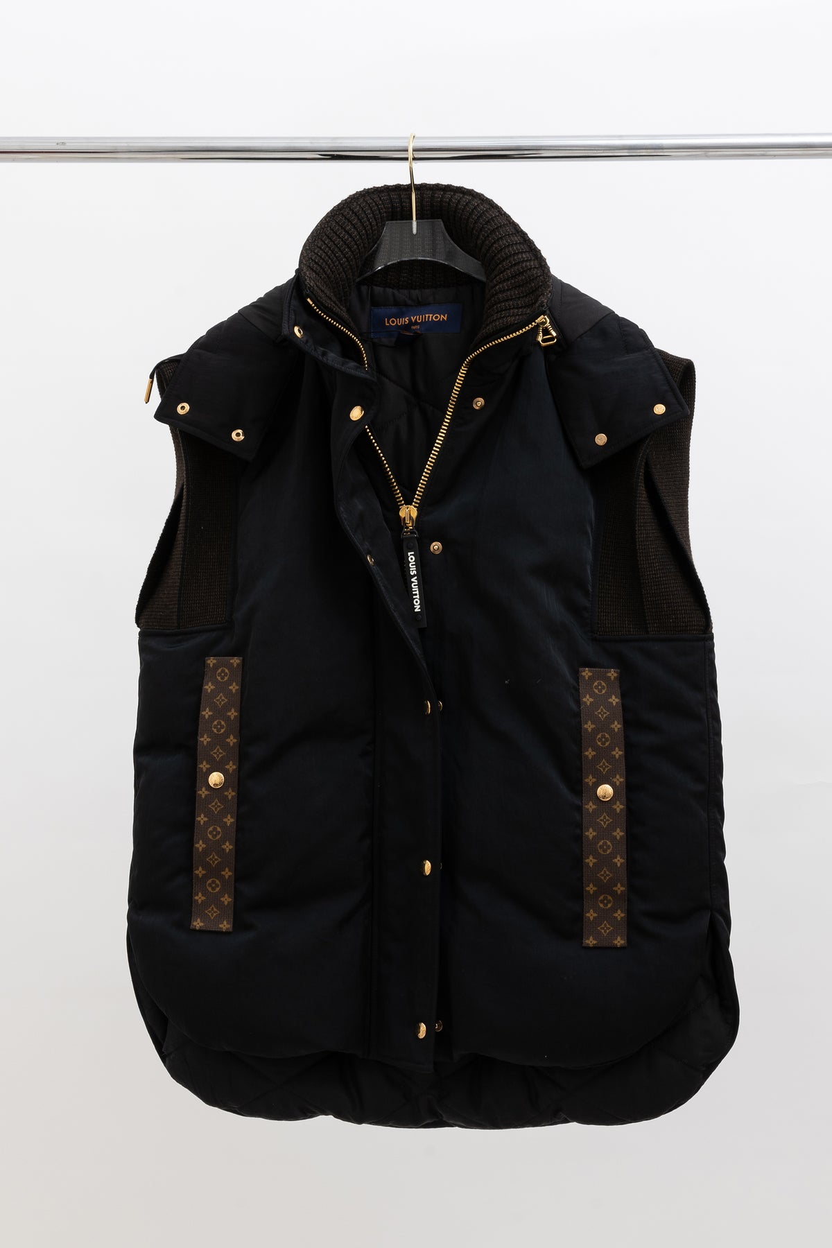 Monogram Accent Sleeveless Jacket