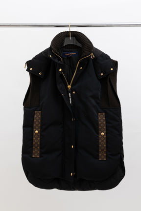 Monogram Accent Sleeveless Jacket