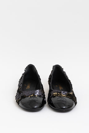 Sequin Ballet Flats