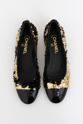 Sequin Ballet Flats