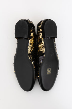 Sequin Ballet Flats
