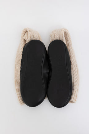 Cable-Knit Slippers