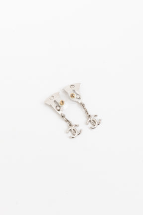 Crystal Bird Drop Earrings