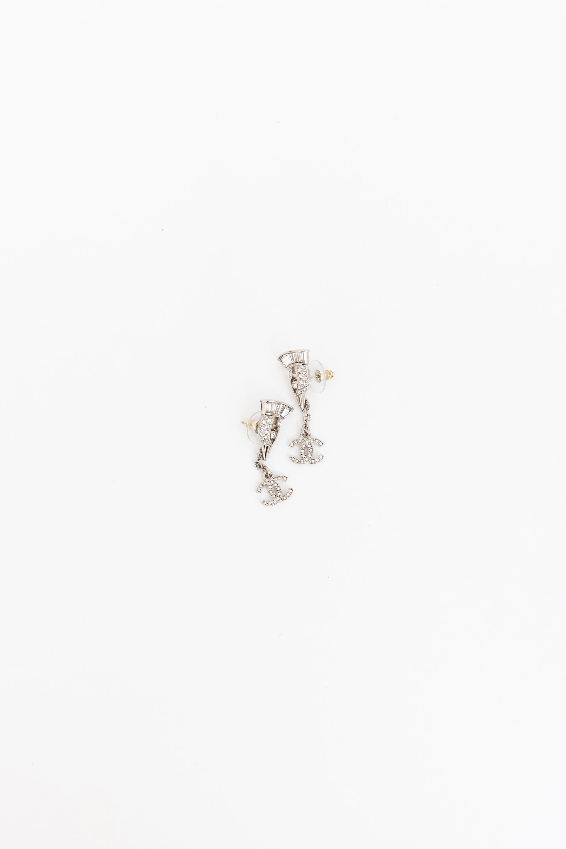 Crystal Bird Drop Earrings
