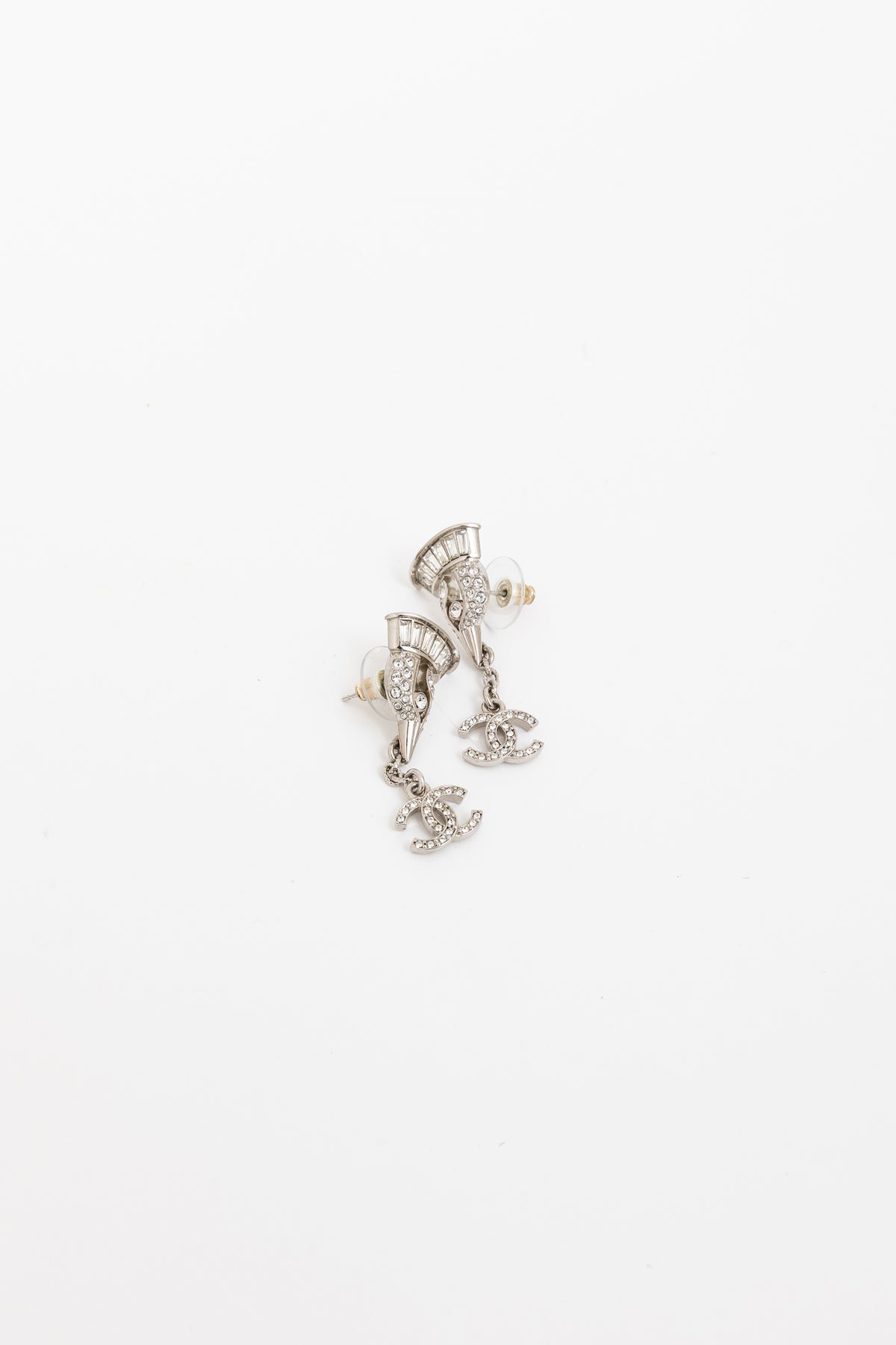 Crystal Bird Drop Earrings