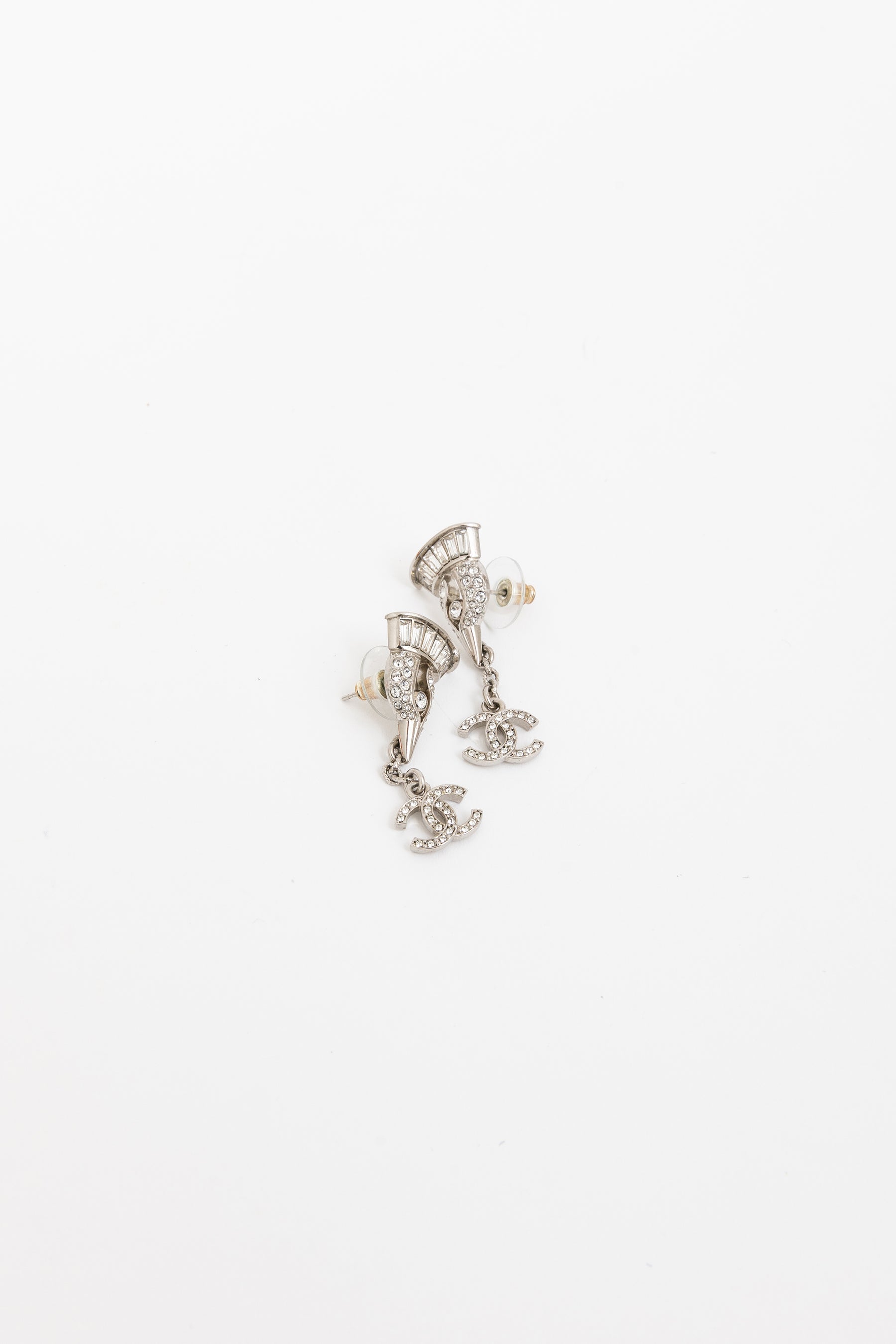 Crystal Bird Drop Earrings