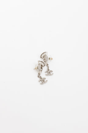 Crystal Bird Drop Earrings