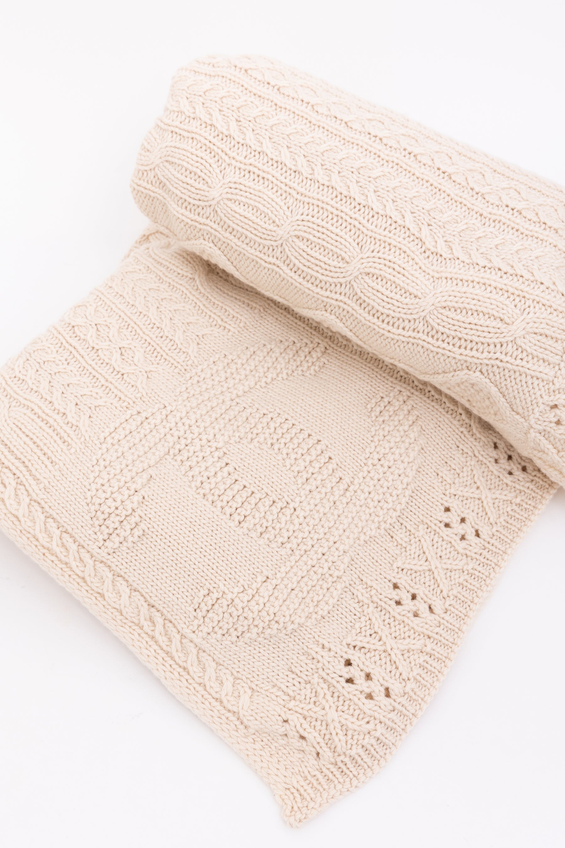 Cable-Knit Sock Slipper and Blanket Set