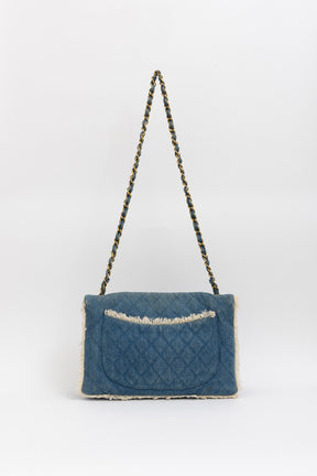 Denim Fringed Bag