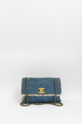 Denim Fringed Bag