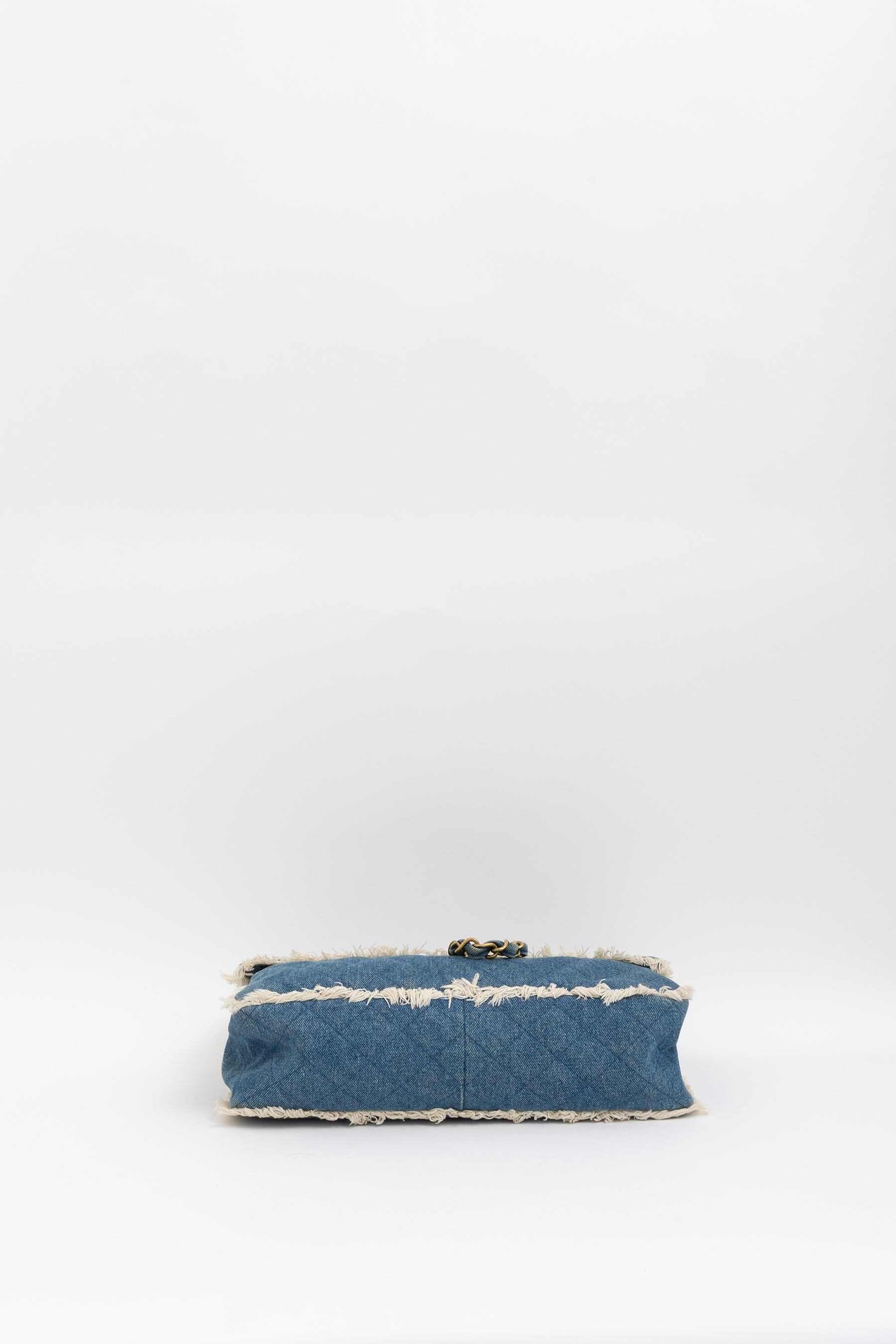 Denim Fringed Bag
