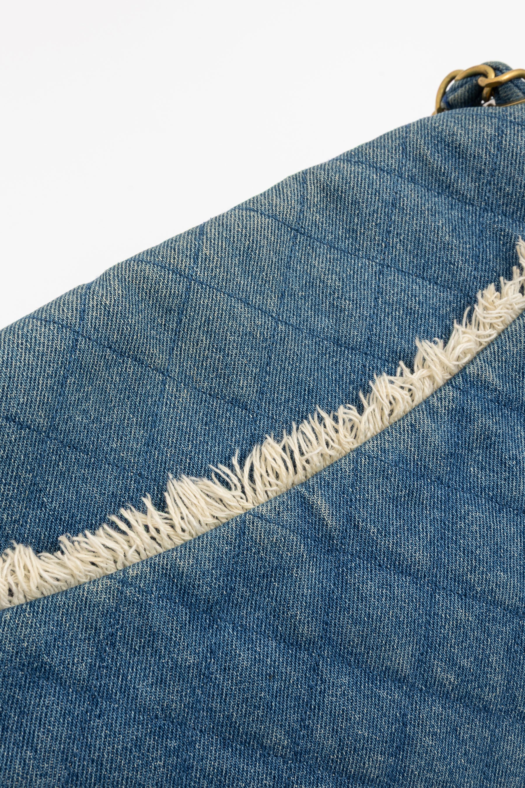 Denim Fringed Bag
