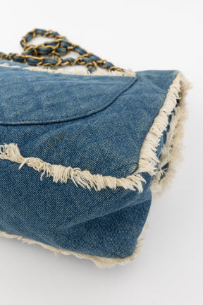 Denim Fringed Bag