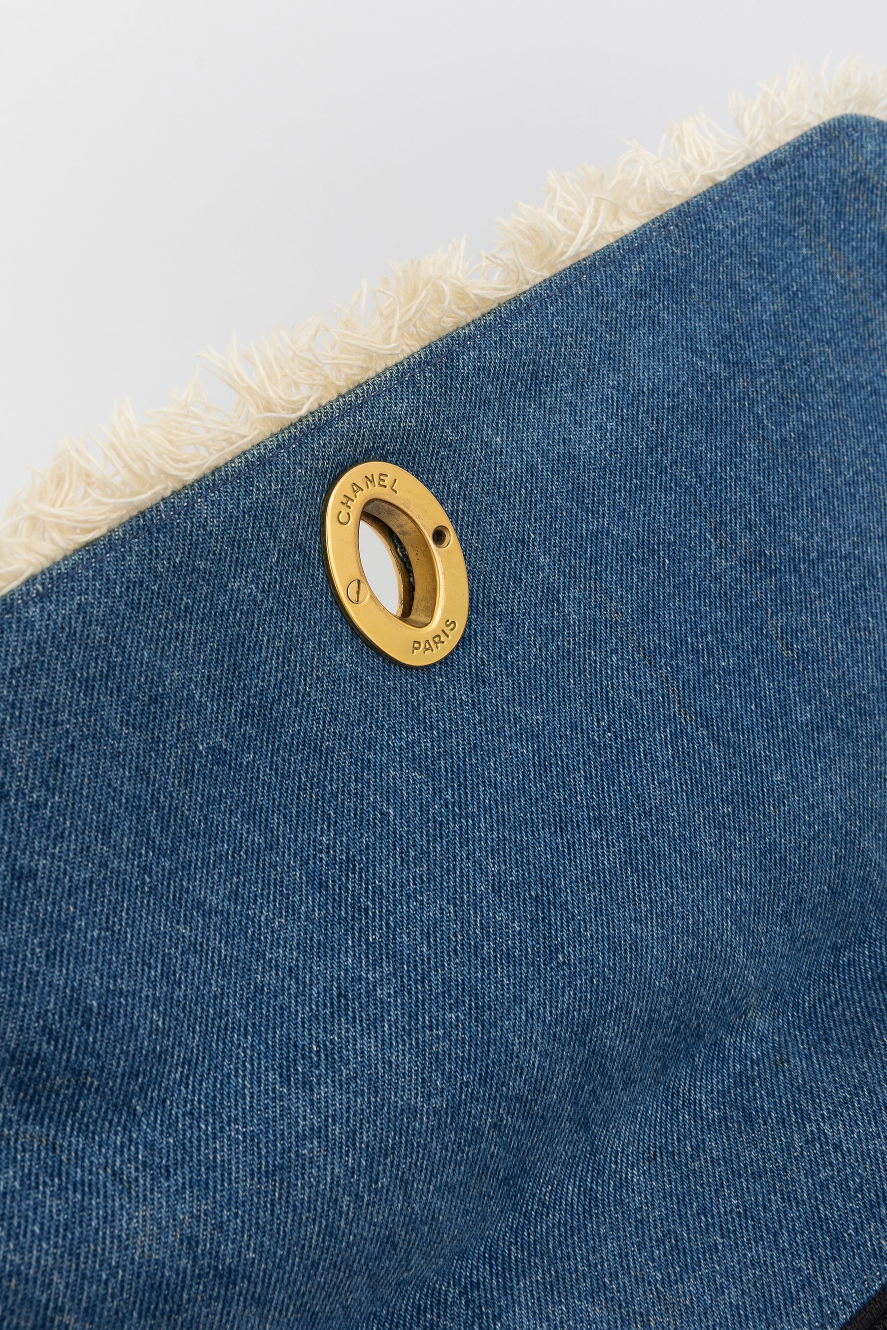 Denim Fringed Bag